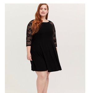 Torrid lace skater dress new with tags